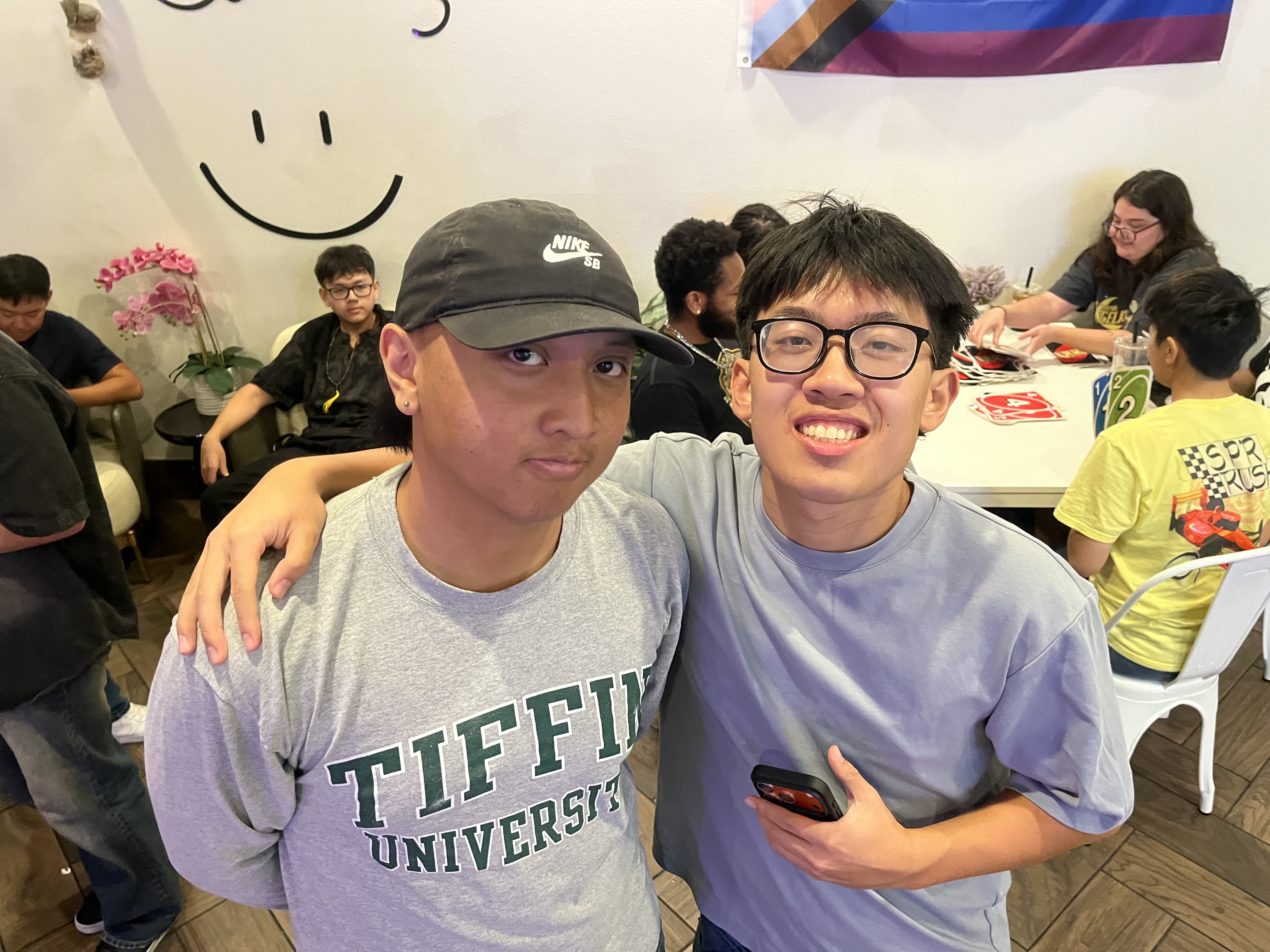 Two KSA members posing together